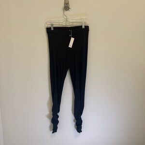 James Perse Black Ruched Leggings